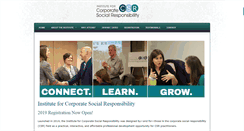 Desktop Screenshot of instituteforcsr.org